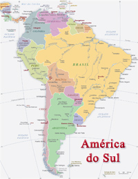 Mapa America do Sul